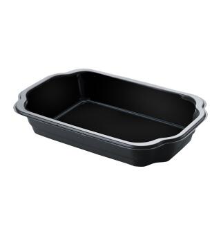 Duni Duniform avPP 250x159x55mm Svart Take-away-plastbrett 1,4 L (225 stk)